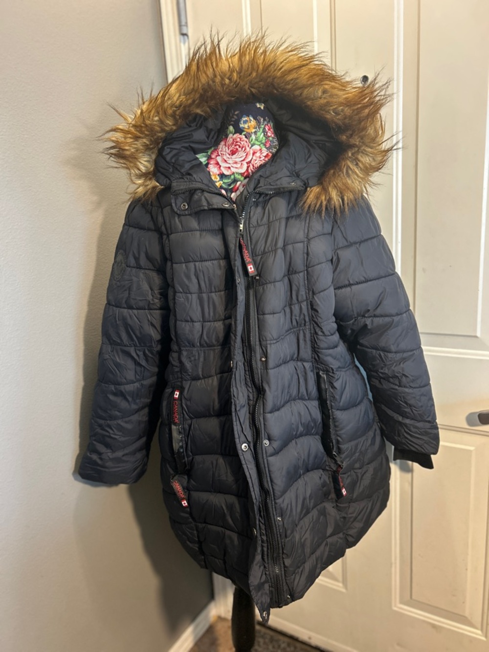 Canada Weather Gear Women's 2X Black Winter Jacket Coat Puffer Heavyweight 2XL